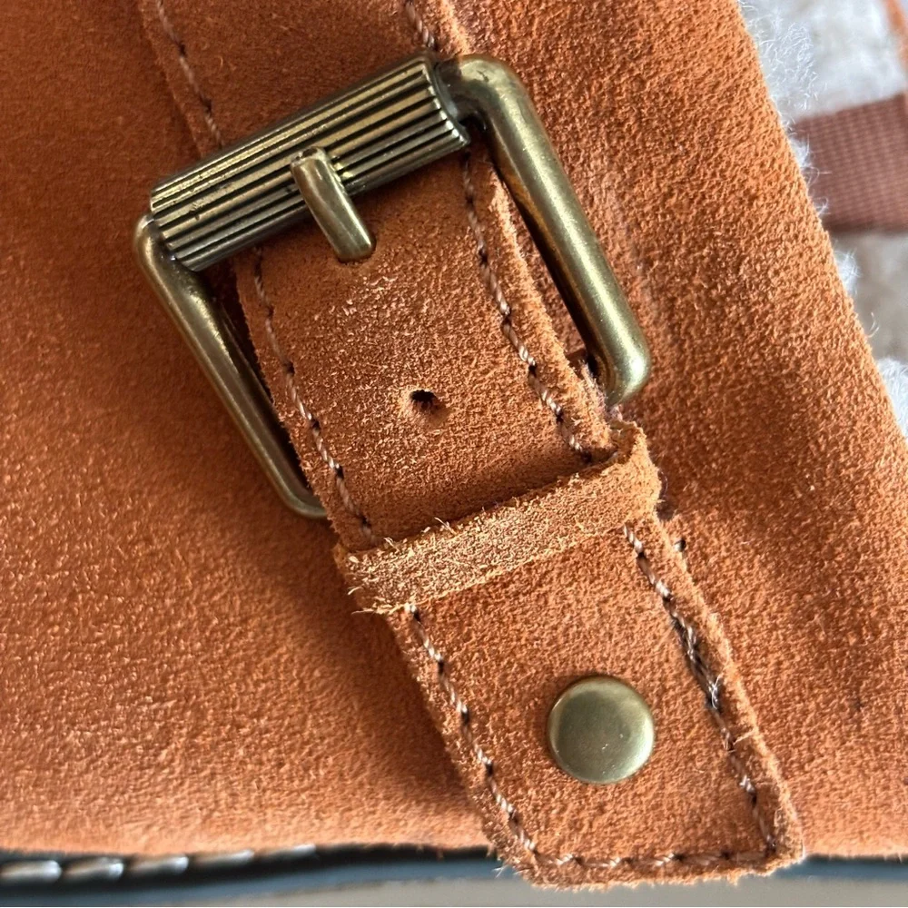 Naturalizer Golden Maple  Suede Slip-On Mules Sz 8 Like New - Picture 9 of 10